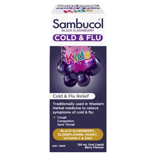 Sambucol Cold & Flu Kids Oral Liquid 120mL