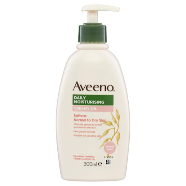 Aveeno Daily Moisturising Creamy Oil Almond Scent Body Lotion 300ml