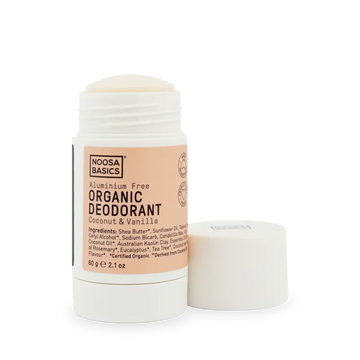 Noosa Basics Organic Deodorant Stick Coconut and Vanilla 60g