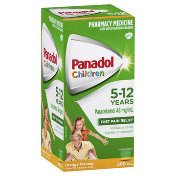 Panadol Children 5-12 Years Orange Flavour 200mL