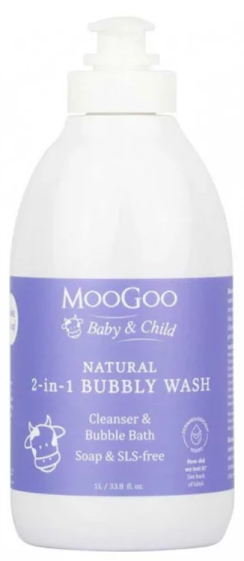 MooGoo 2-In-1 Bubbly Wash 1 Litre
