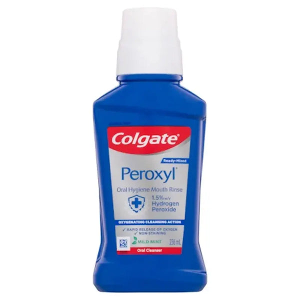 Colgate Peroxyl Oral Cleanser Mint Flavour 236mL