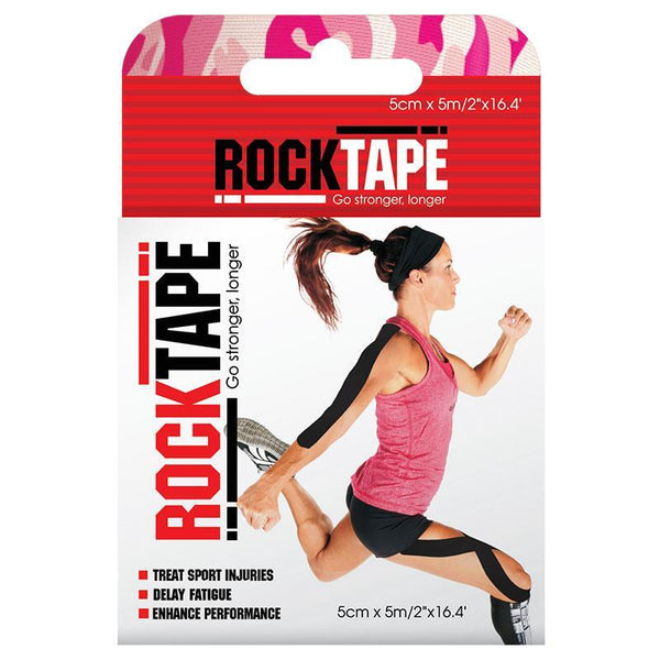 RockTape Kinesiology Tape - Camo Pink 5cm x 5m