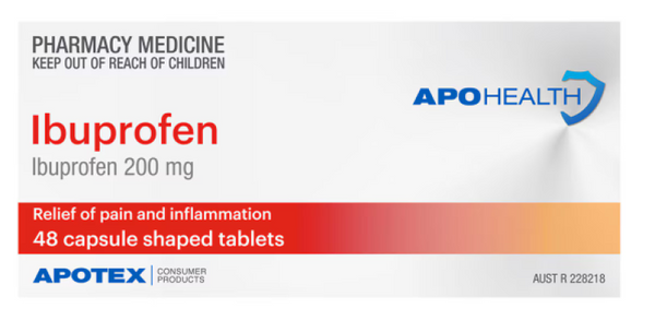 APOHealth Ibuprofen Blister 48 200mg tablets