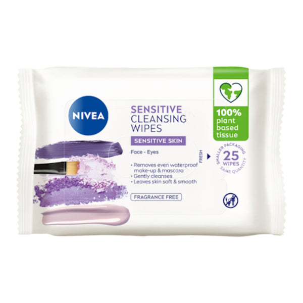 Nivea Daily Essentials Sensitive Cleansing Wipes 25pcs