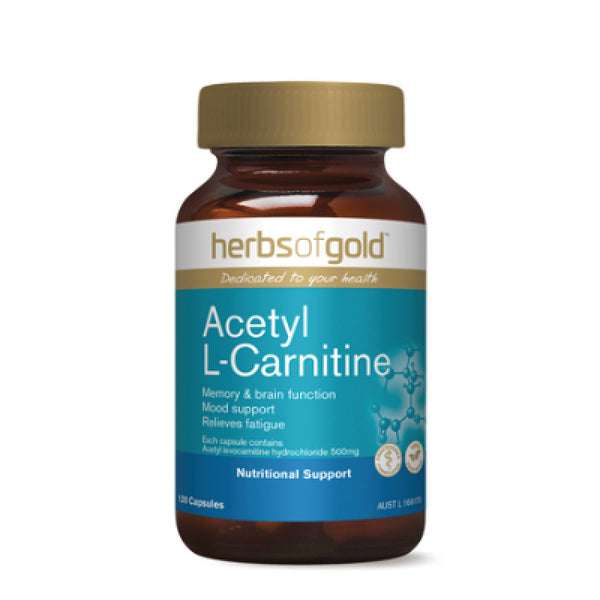 Herbs of Gold Acetyl L-Carnitine 120 Capsules