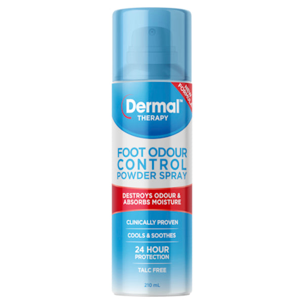 Dermal Therapy Foot Odour Control Powder Spray 210mL