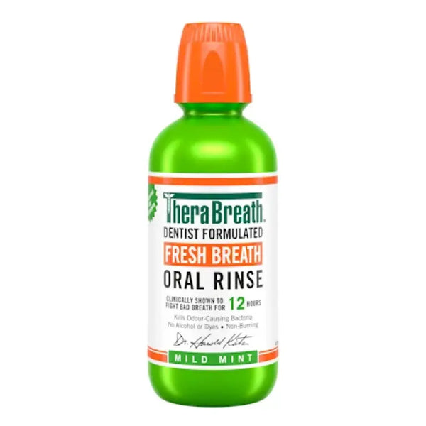 TheraBreath Mild Mint Oral Rinse 473ml