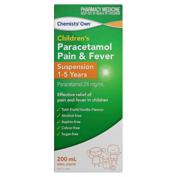 Chemists' Own Paracetamol Suspension 1-5 Years 200ml