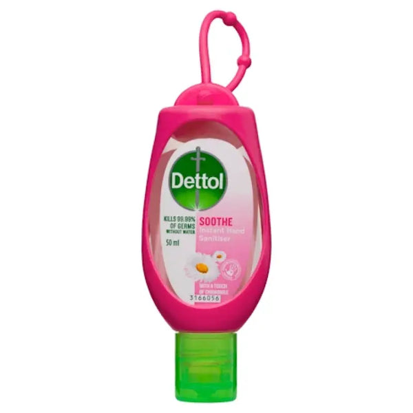 Dettol Instant Hand Sanitiser with Pink Clip 50mL