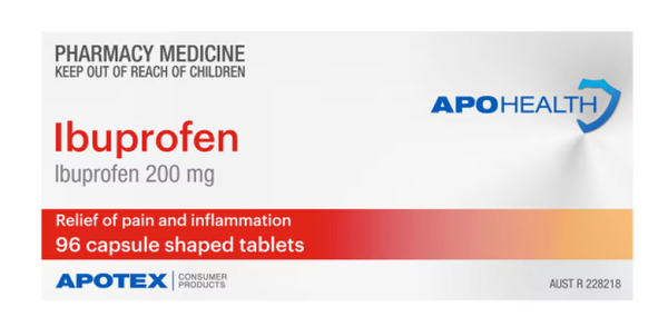 APOHealth Ibuprofen 200mg Tablets 96