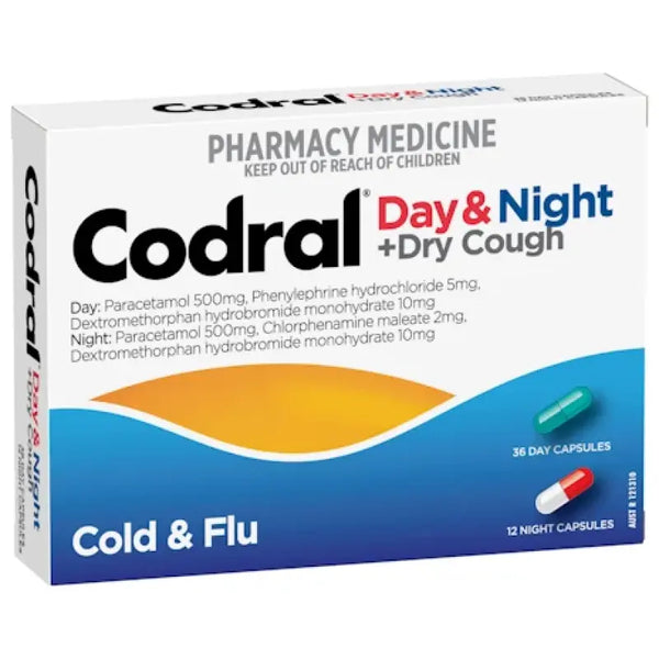 Codral Cold & Flu + Cough Day & Night 48 Capsules