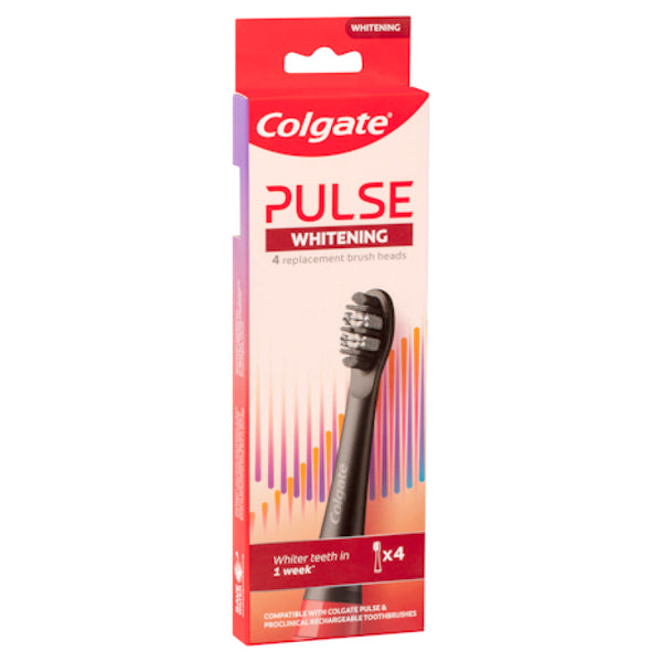 Colgate Pulse Electric Toothbrush Whitening Refills 4pk