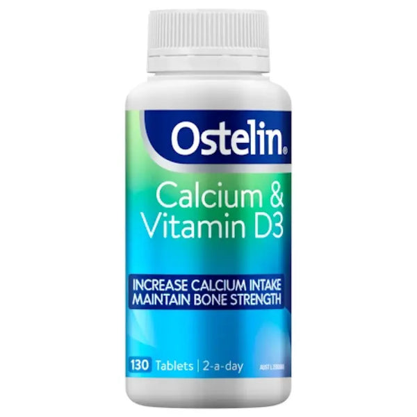 Ostelin Calcium & Vitamin D - D3 for Bone Health + Immune Support - 130 Tablets