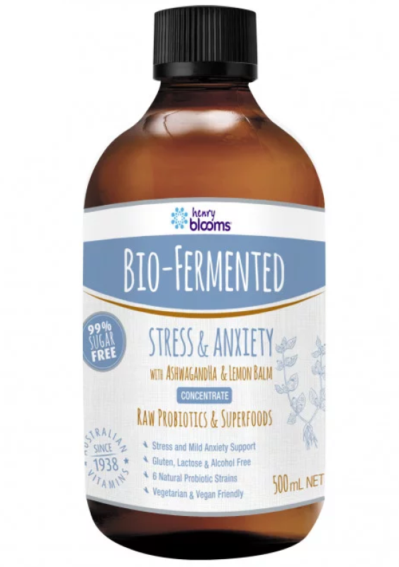 Henry Blooms Bio-Fermented Stress And Anxiety 500ml