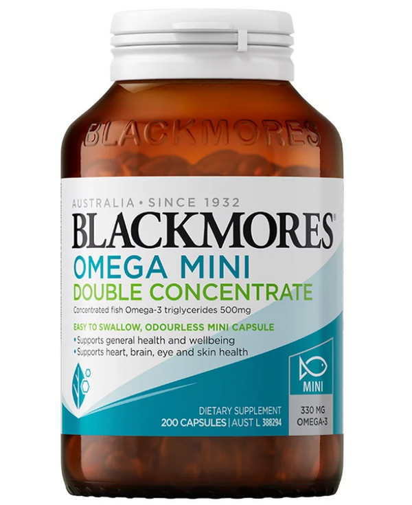 Blackmores Omega Mini Double Concentrate 200 Capsules