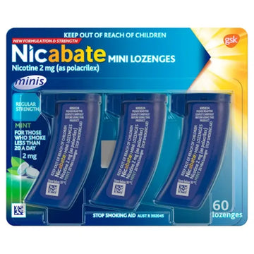 Nicabate Mini 2mg 60 Lozenges - Mint
