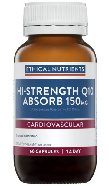 Ethical Nutrients Hi-Strength Q10 Absorb 150mg 60 Capsules