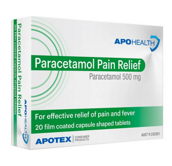 APOHealth Paracetamol Pain Relief Caplet 20