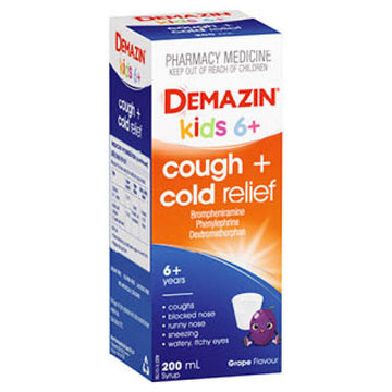Demazin Cough and Cold Relief Syrup 200mL