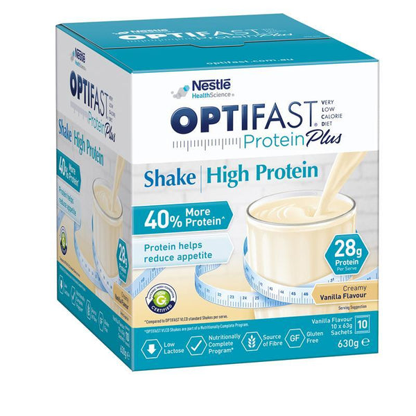 Optifast VLCD Protein Plus Shake Vanilla 63g Sachets 10