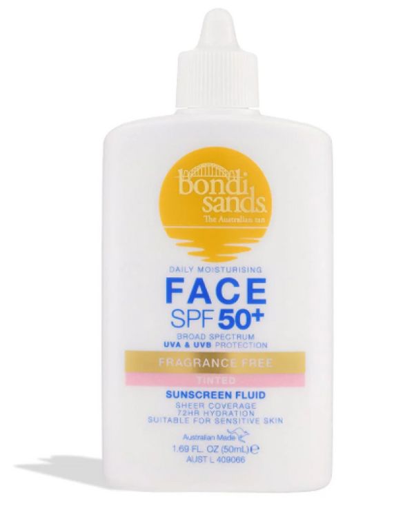 Bondi Sands Fragrance Free Tinted Face Fluid SPF50+ 50ml