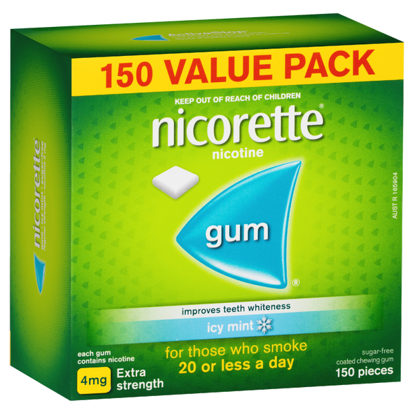 Nicorette Gum Icy Mint 4mg 150 Pack