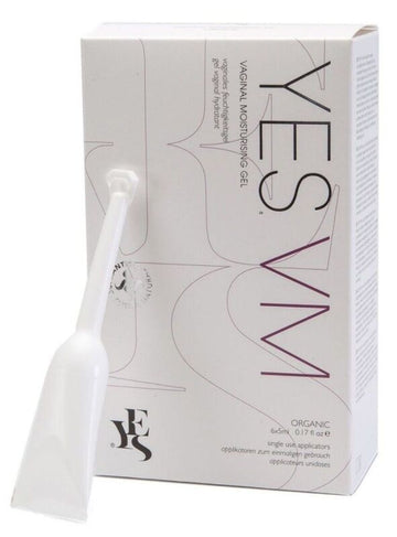 YES organic vaginal moisturising gel in applicators 6 x 5ml