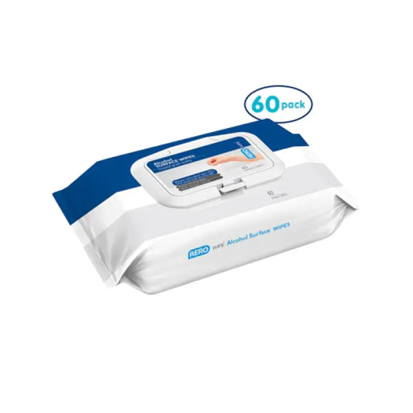 Aerowipe 75% Isopropyl Alcohol Surface Wipes Pouch/60