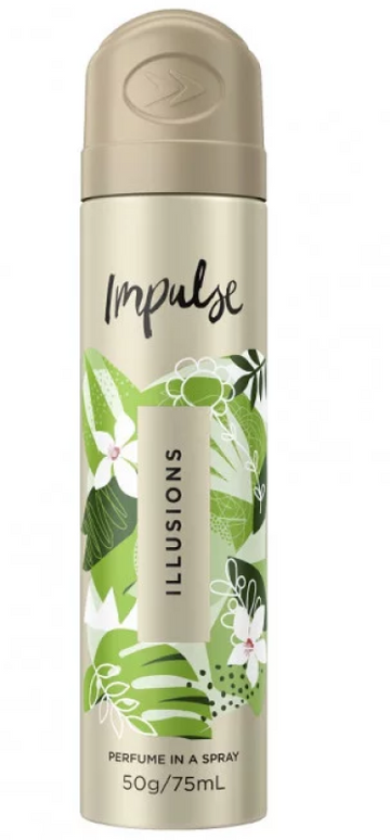 Impulse Body Spray Aerosol Deodorant Illusions 75ml