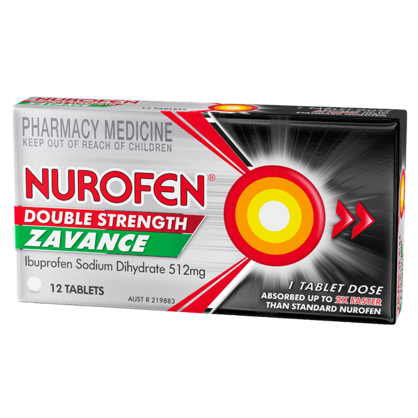 Nurofen Double Strength Zavance Fast Tablets 12 pack