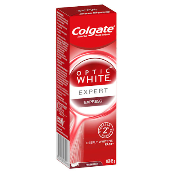 Colgate Optic White Expert Express Teeth Whitening Toothpaste With 2% Hydrogen Peroxide 85g