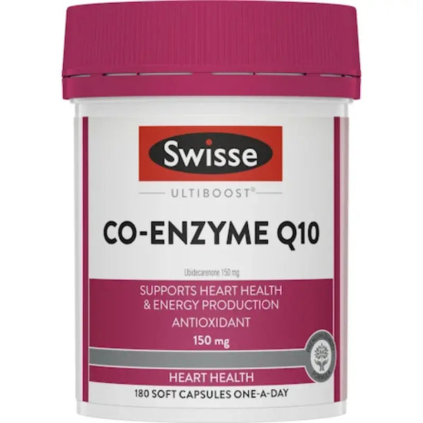 Swisse Ultiboost Co Enzyme Q10 150mg 180 Capsules