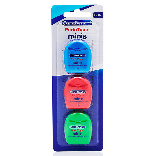 Caredent PerioTape Mini Flossing Tape 3 Pack