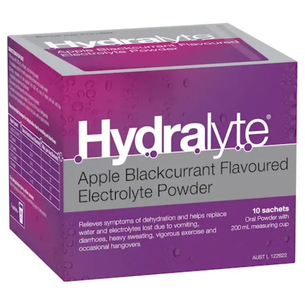 Hydralyte Powder Sachets Apple Blackcurrant 10 Pack