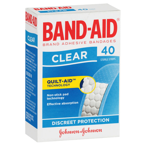 Band-Aid Brand Adhesive Clear Strips