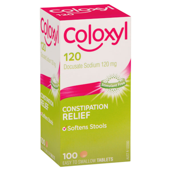 Coloxyl 120mg Tablets 100