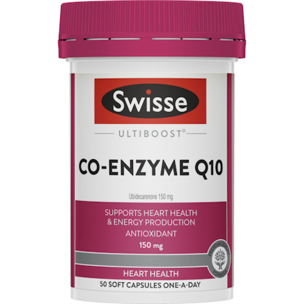 Swisse Ultiboost Co Enzyme Q10 150mg 50 Capsules