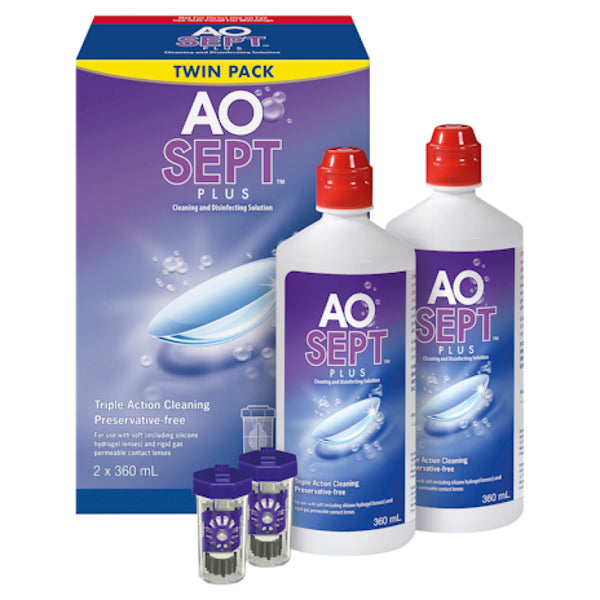 Aosept Plus 360ml Twin Pack