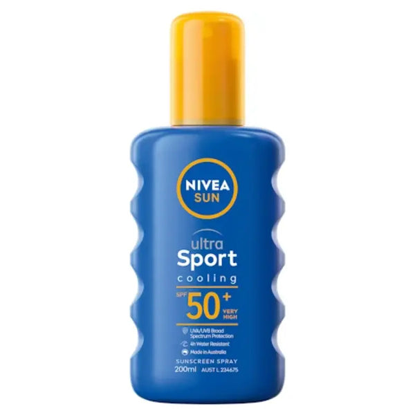 Nivea Sun Ultra Sport Cooling SPF50+ Sunscreen Spray 200ml