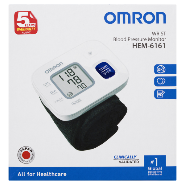 Omron HEM6161 Basic Wrist Blood Pressure Monitor