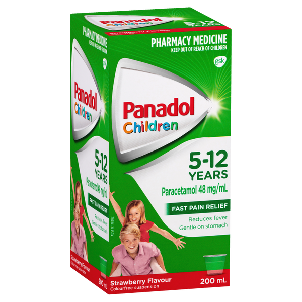 Panadol Children 5-12 Years Strawberry Flavour  200mL
