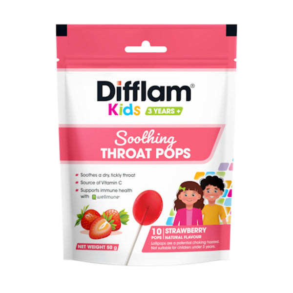 Difflam Kids Pop Strawberry 10