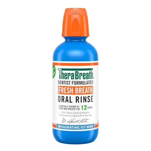 TheraBreath Icy Mint Oral Rinse 473ml