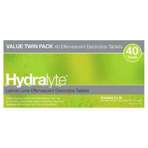 Hydralyte Effervescent Lemon Lime Tab 40