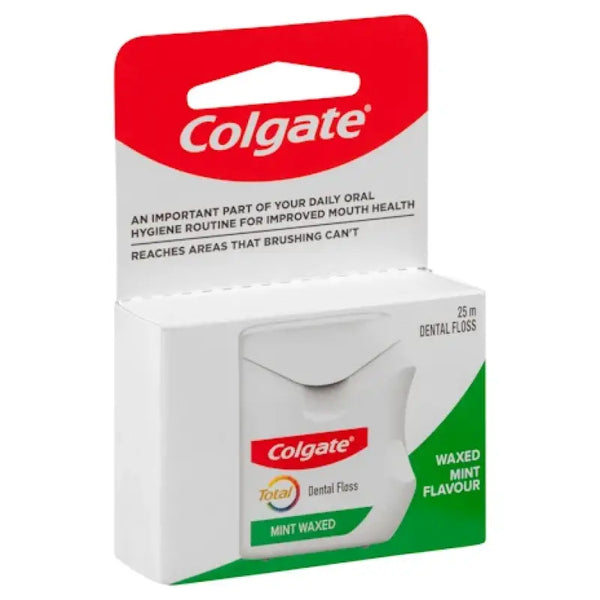 Colgate Dental Floss Total Mint Waxed 25m