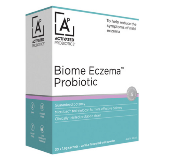 Activated Probiotics Biome Eczema Probiotic Vanilla Sachets 1.8g x 30 Pack
