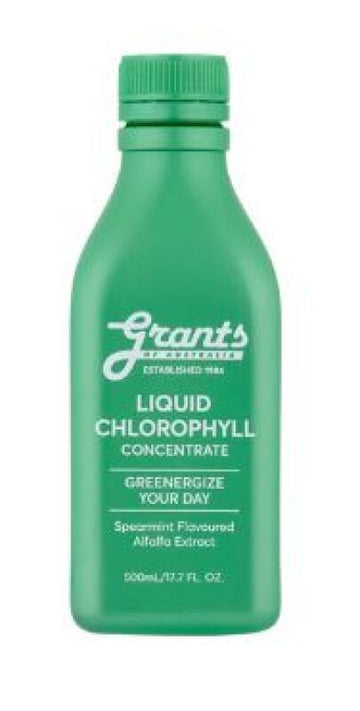 Grants Of Australia Liquid Chlorophyll Concentrate (Spearmint Flavoured Alfalfa Extract) 500ml
