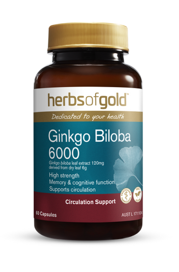 Herbs of Gold Ginkgo Biloba 6000 60V caps