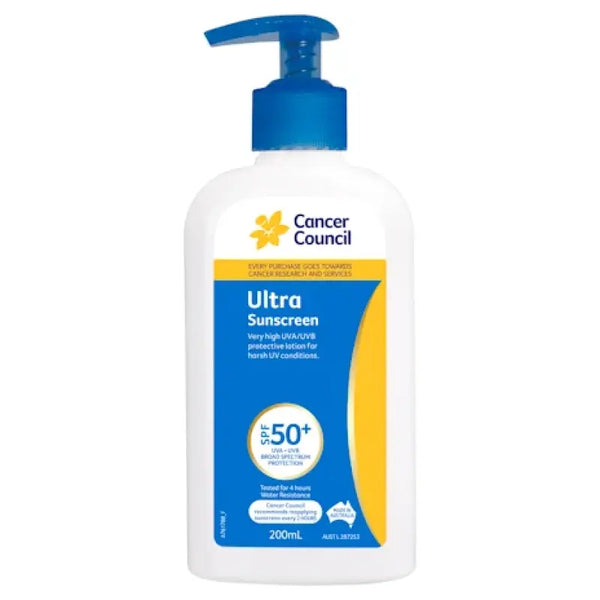 Cancer Council Ultra SPF 50+ 200mL Pump